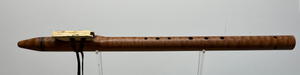Mid E4 Figured Sapele 7 Hole Flute (#631)