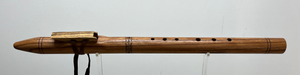 Mid E4 Red Zebrawood Travel Flute (#645)